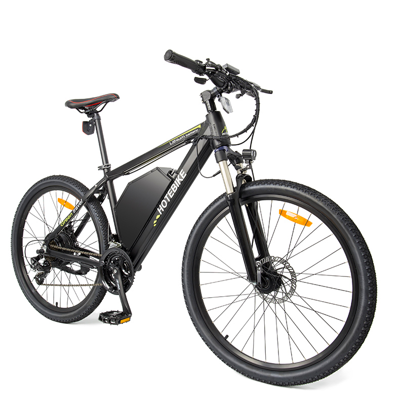 27.5-cola elektra monta biciklo kun 48V 20AH-baterio HOTEBIKE elektra biciklo A6AH26