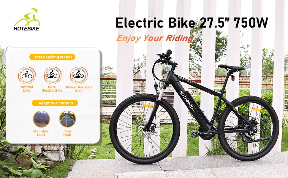 48V 750W high-power 27.5*1.95 inch Best Adult Electric Mountain Bikes - Mountain Electric Bike - 2