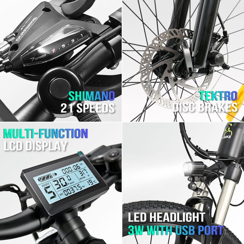 electric bike shimano 21 speed