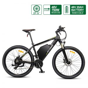 27.5 Inch Electric Mountain Bike with 48V 20AH Battery HOTEBIKE Electric Bicycle A6AH26