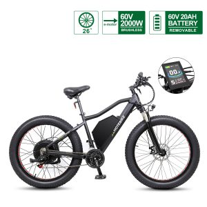 60V 2000W Fat Tire Electric Bike Mountain Bicycle Electric Dirt Bike A7AT26