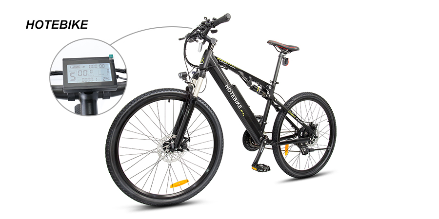 Full Suspension Electric Bike 750W Mountain bicycle with Quick-release Battery - Electric Bike Europe - 2