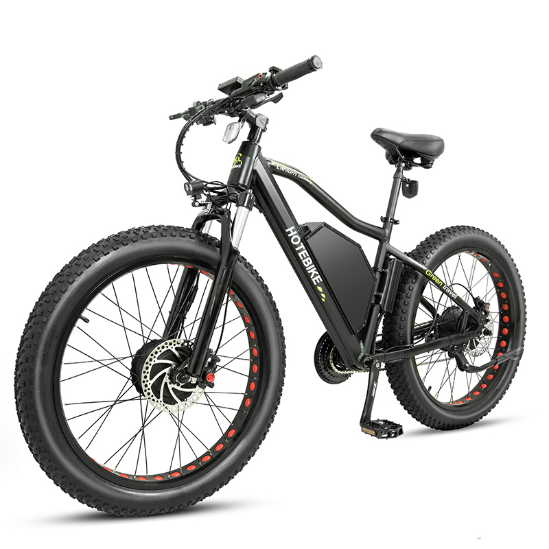 60V 750W Dual Motor Electric Fat Bike HOTEBIKE Fat Tire Bike - Fat Tire Electric Bike - 2