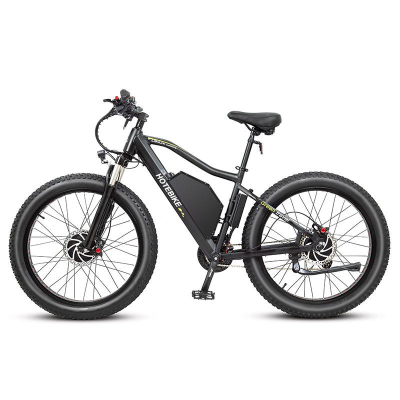 60V 750W Dual Motor Electric Fat Bike HOTEBIKE Fat Tire Bike - Fat Tire Electric Bike - 1