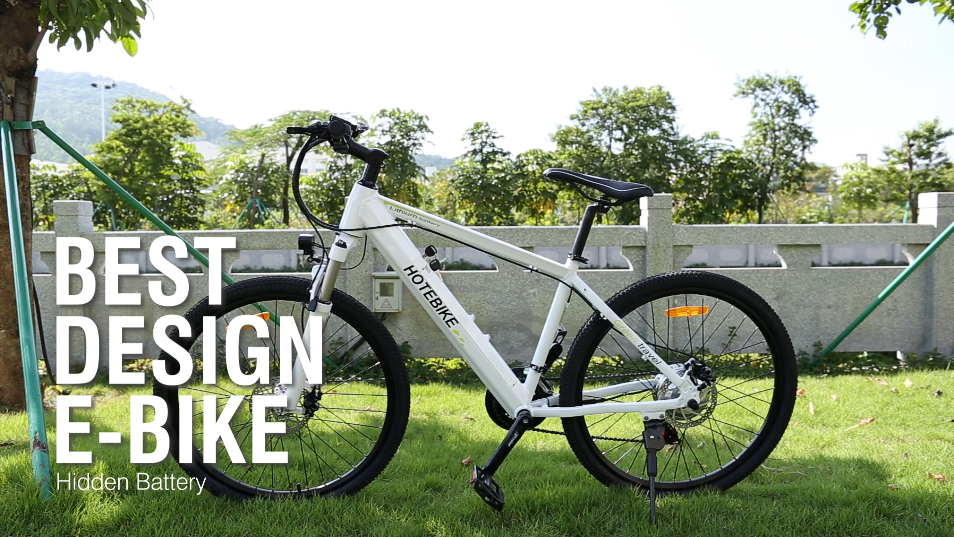 White Electric Mountain Bike for Girls A6AH26