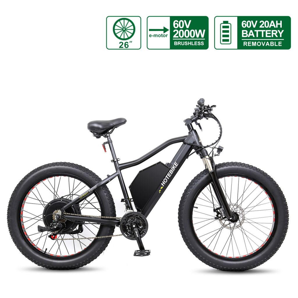 Electric Dirt Bike 2000W 20AH Fat Tyre Electric Bike