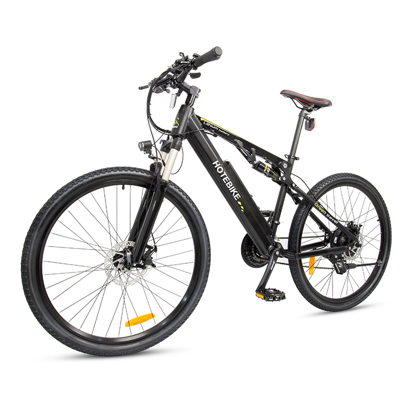 Full Suspension Electric Bike 750W Mountain bicycle with Quick-release Battery