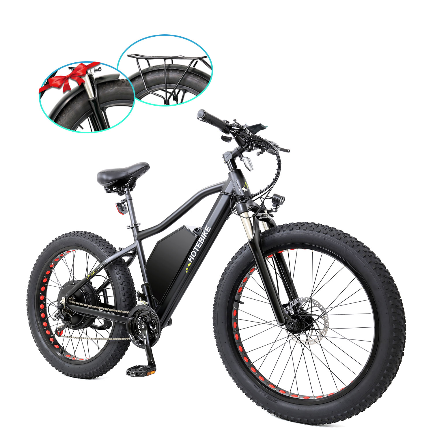 Electric Dirt Bike 2000W 20AH Fat Tire Electric Bike