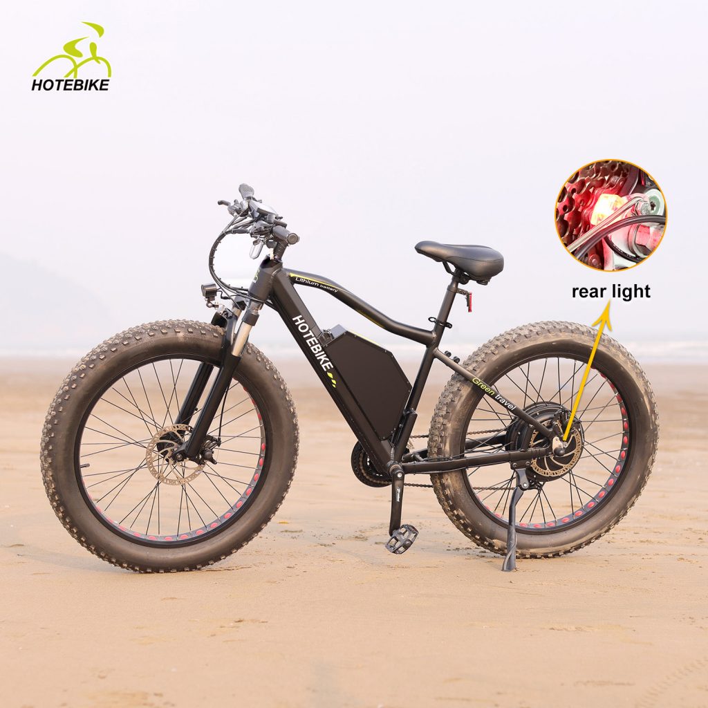 2000W  Fat Tire Electric Bike With Double Shoulder Downhill Bike Fork Suspension - News - 3