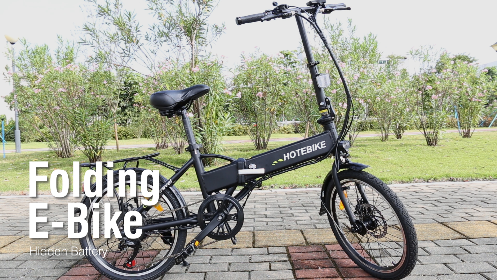 Folding Electric Bike 20 inch City Bicycle Video HOTEBIKE