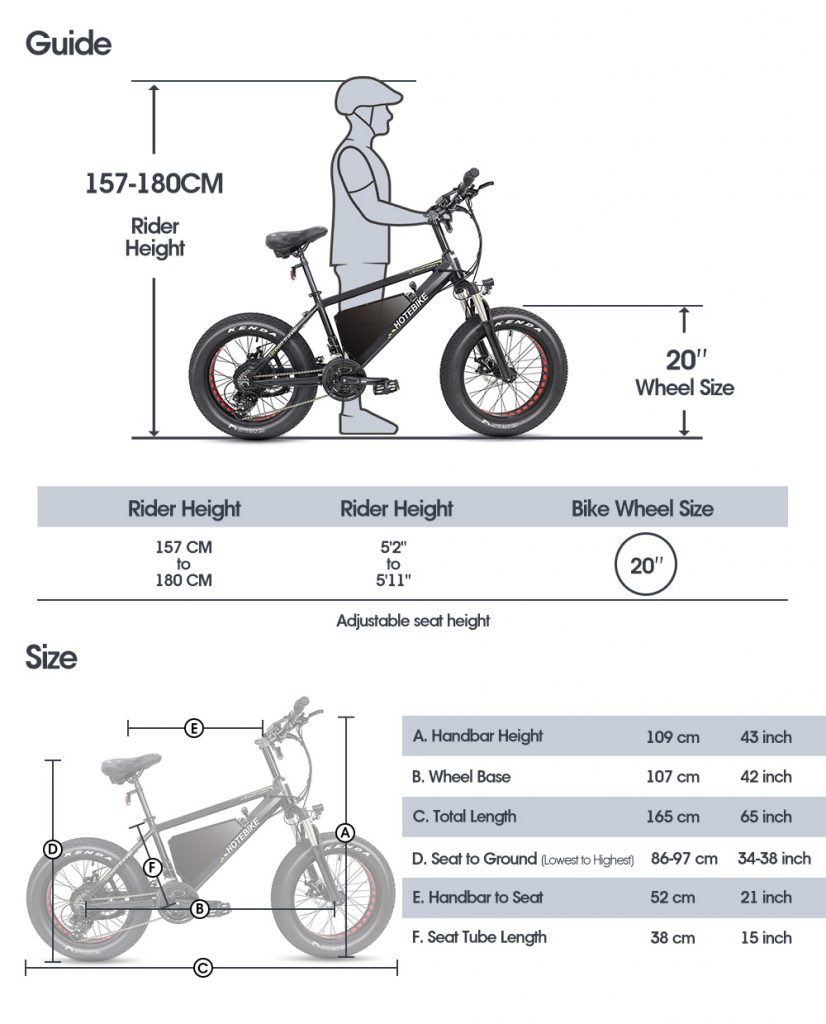 Fat Tire Electric Bike 20 inch Tire 48V 750W Motor 20AH Battery A6AH20F - Fat Tire Electric Bike - 10