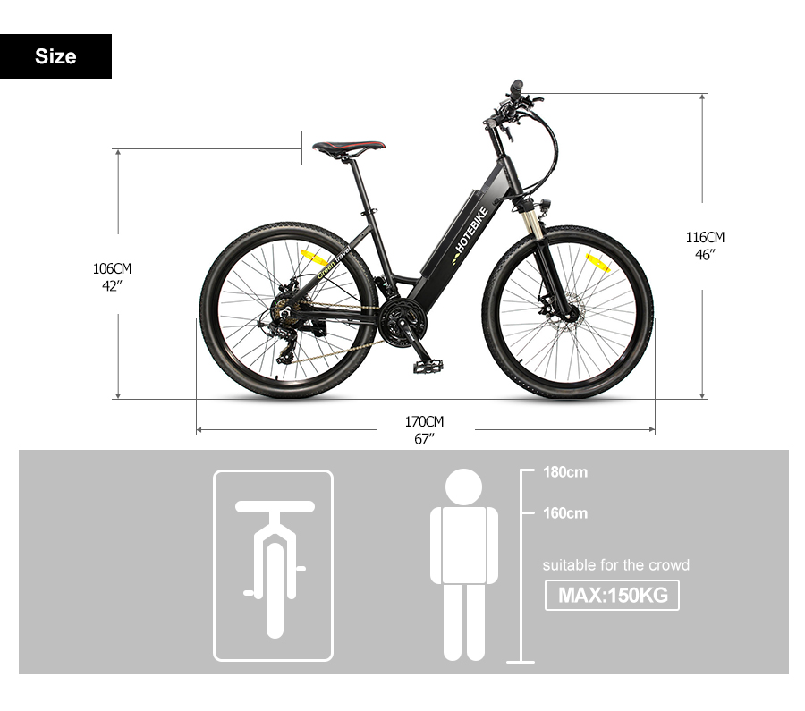 Electric City Bike 48V 500W 26