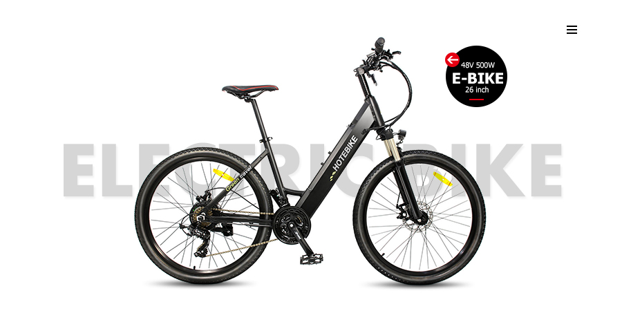 48V 500W Electric city bike A5AH26 with Hidden Battery  for sale - Electric Bike Russia - 1