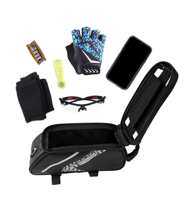 Multifunctional Bicycle Front Tube Bag Waterproof with Mobile Phone Touch Screen - HOTEBIKE - 4