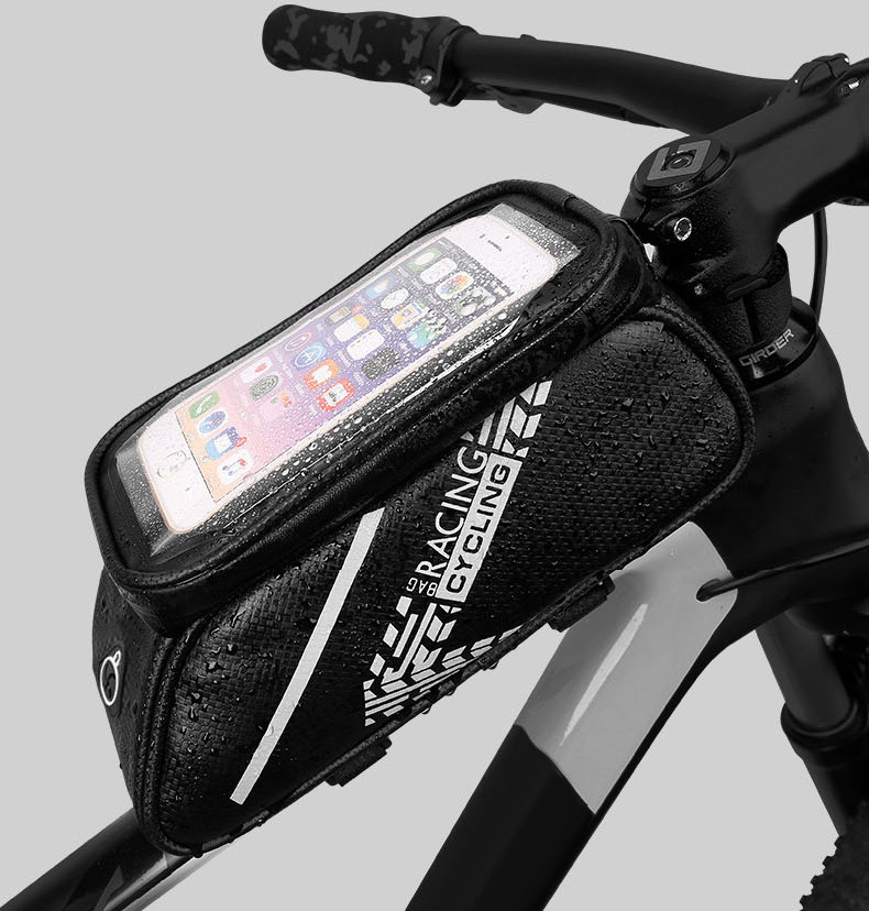 Multifunctional Bicycle Front Tube Bag Waterproof with Mobile Phone Touch Screen - HOTEBIKE - 7