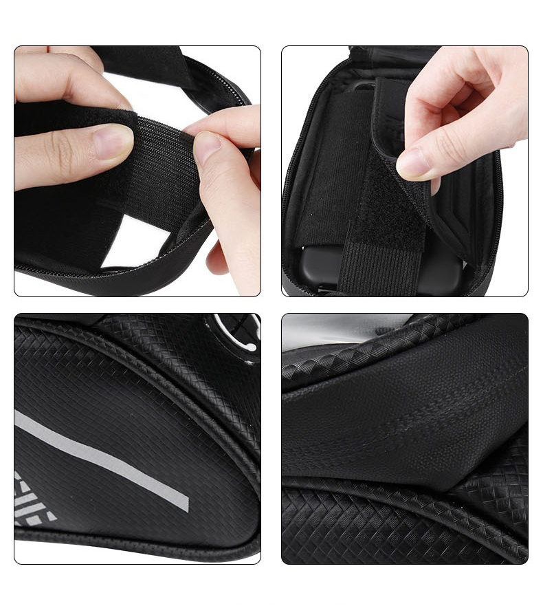 Multifunctional Bicycle Front Tube Bag Waterproof with Mobile Phone Touch Screen - HOTEBIKE - 11
