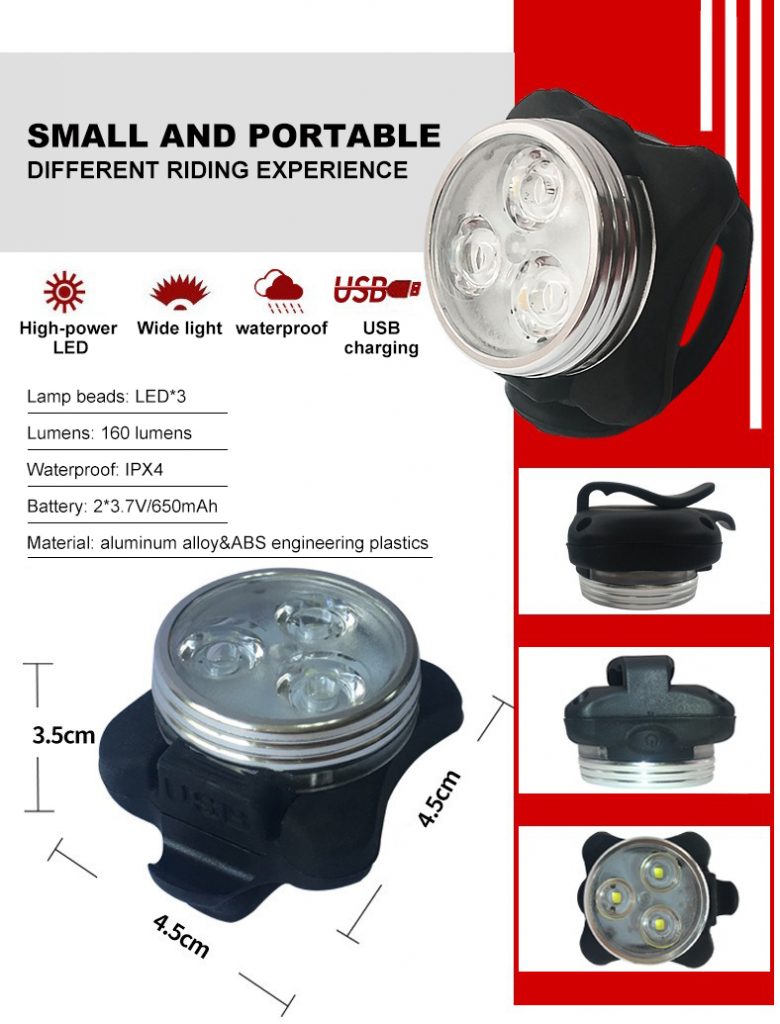 Bicycle warning tail light - HOTEBIKE - 2