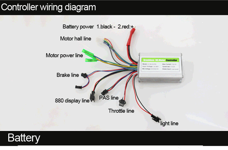 250w 350w komplet za električni bicikl 2