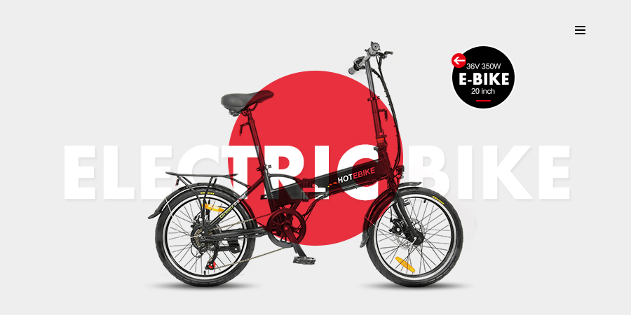 HOTEBIKE Mini Folding Electric Bikes - Folding Electric Bike - 1
