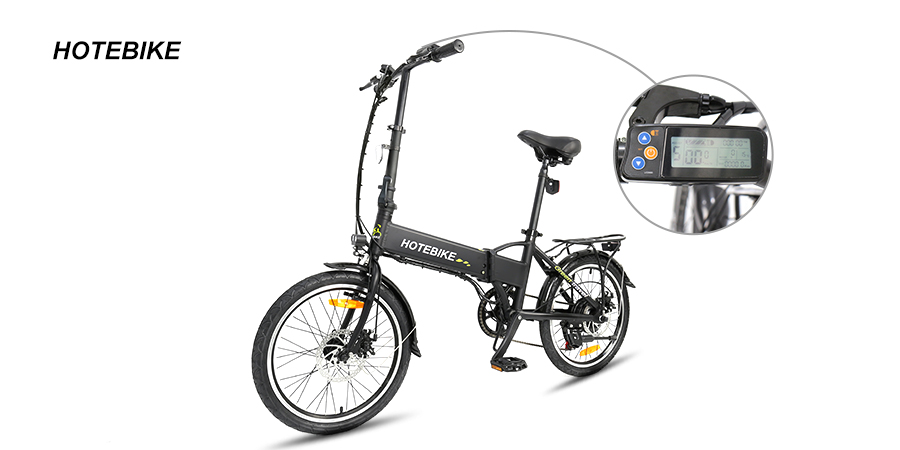 HOTEBIKE Mini Folding Electric Bikes - Folding Electric Bike - 6