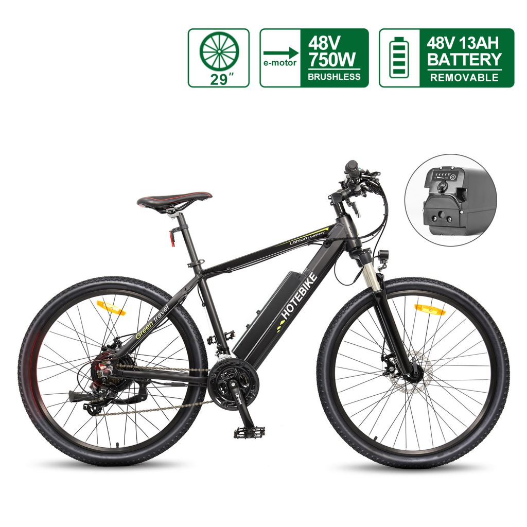 29 Inch 48V Electric Mountain keke Pẹlu 24 Shimano Iyara murasilẹ