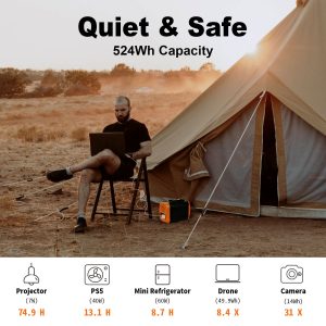 Delisen High Capacity 500 Wh Portable Power Station Delisen High Capacity 500 Wh Portable Power Station
