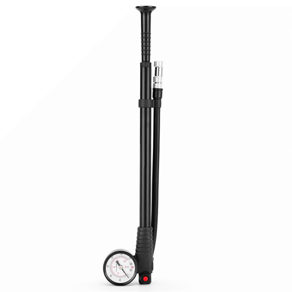 Tire Inflator Portable Air Pump 300PSI Air Hose With Visual Tire Pressure Gauge For Electric Bikes