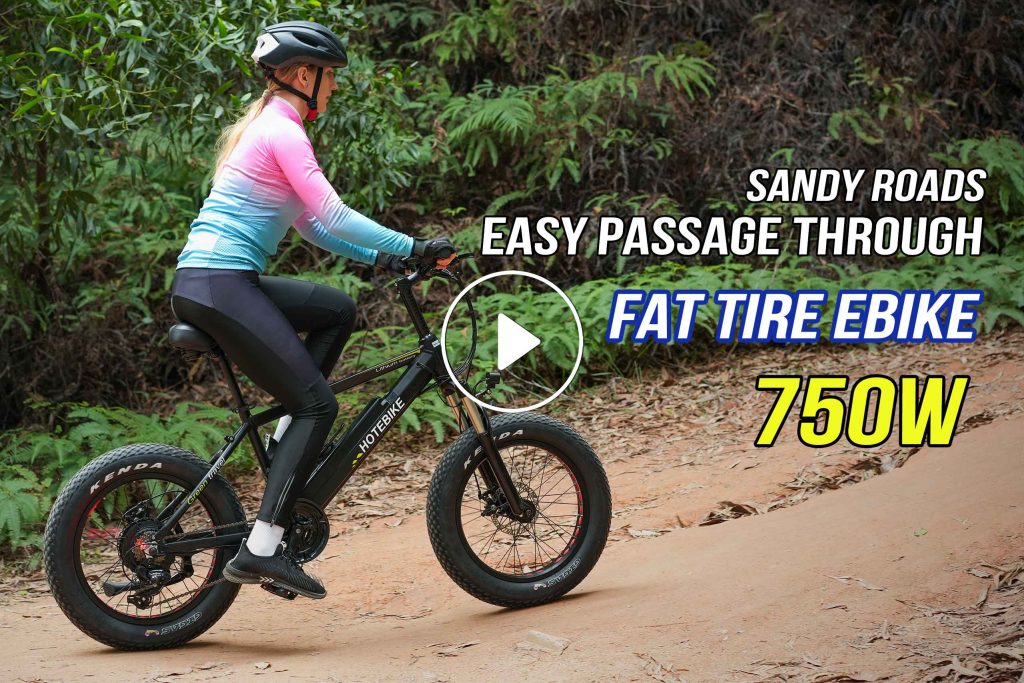 20 Inch Fat Ebike Shuttles On The Mountain Trail