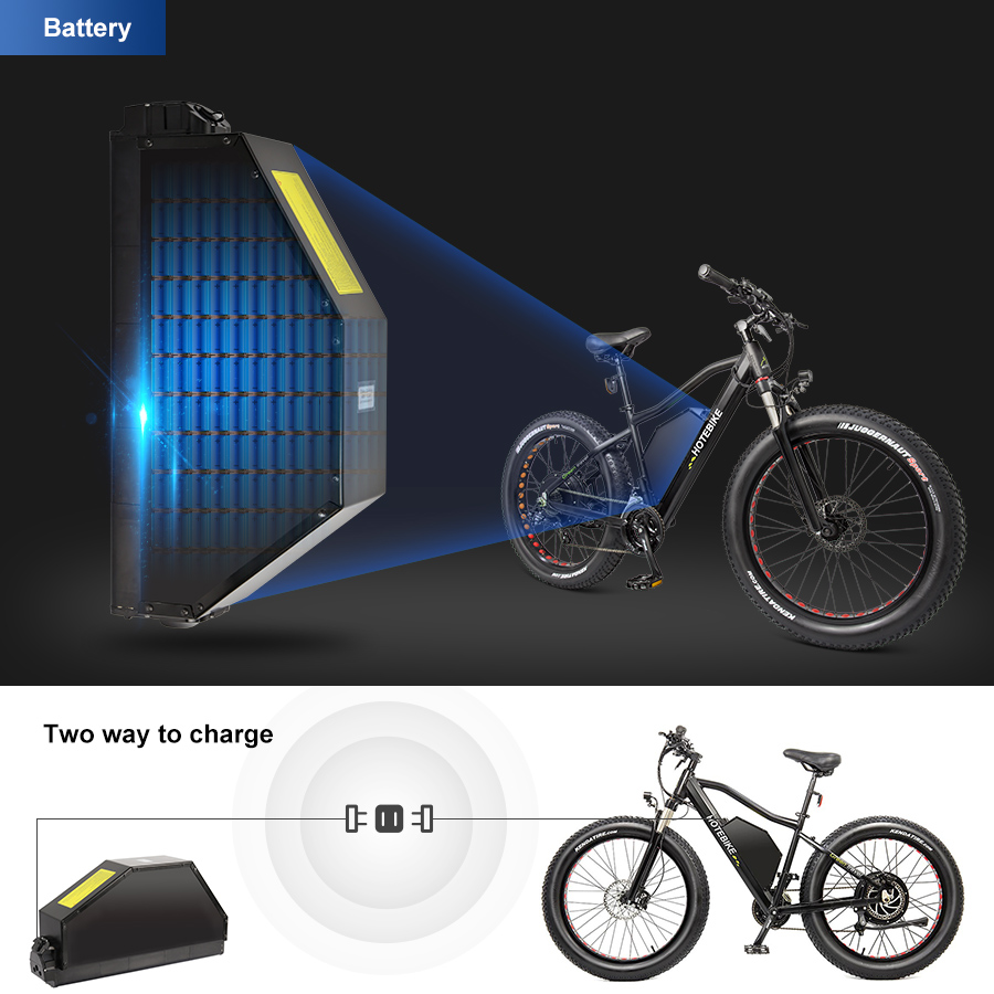 HOTEBIKE 2000W EBike Battery 60V 18AH Electric Bike triangle Battery for Electric Bicycle - Electric Bicycle Battery - 1