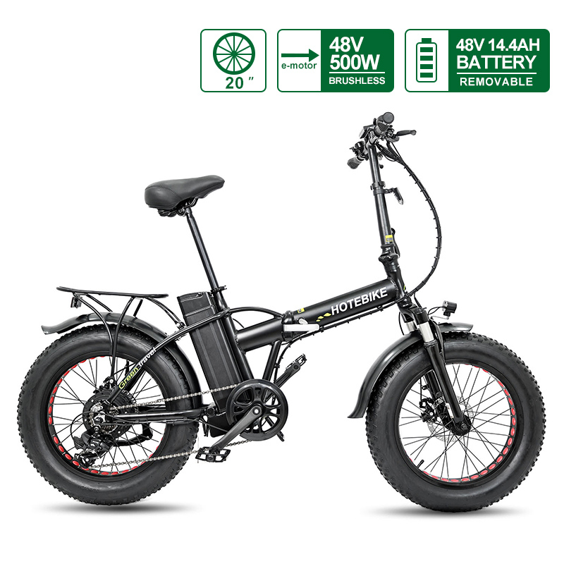 20 Nti Fat Tire Electric 48V 500W 14.4Ah Folding Mini Bike Electric