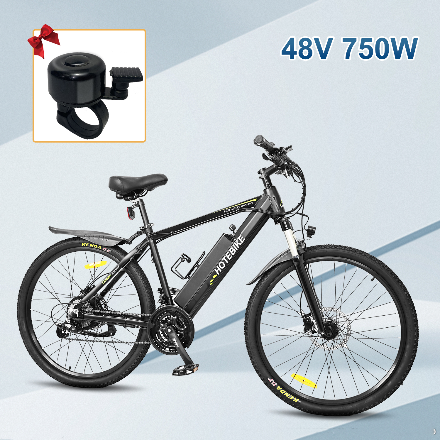 Mountain Ebike Torque Sensor Shimano Electric Adult Bicycle Qawwija 750W 48V