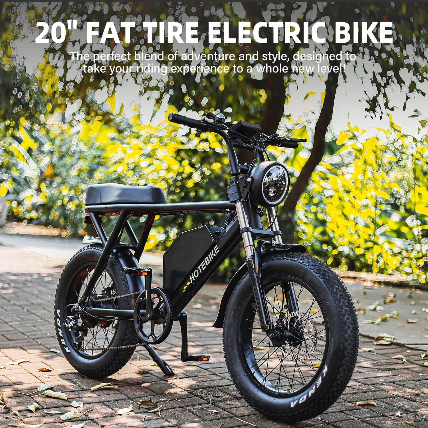 48V 1000W Fat Tyre Electric Dirt Bikes kwa Akuluakulu Amasinthira kumadera Onse