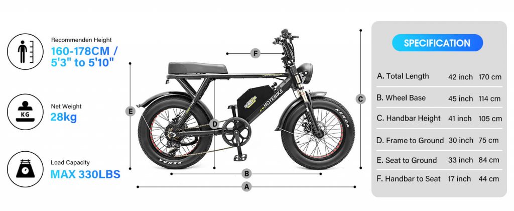 48V 1000W Fat Tire Electric Dirt Bikes for Adults Adapt to All terrain - Spring Sale in the USA - 13