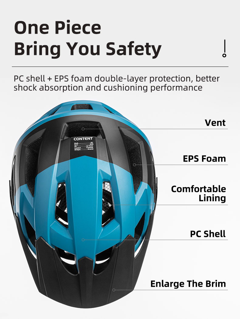 Cycling Helmet LED Light Rechargeable Mountain Road Bike Helmet - Cycling Helmet - 9