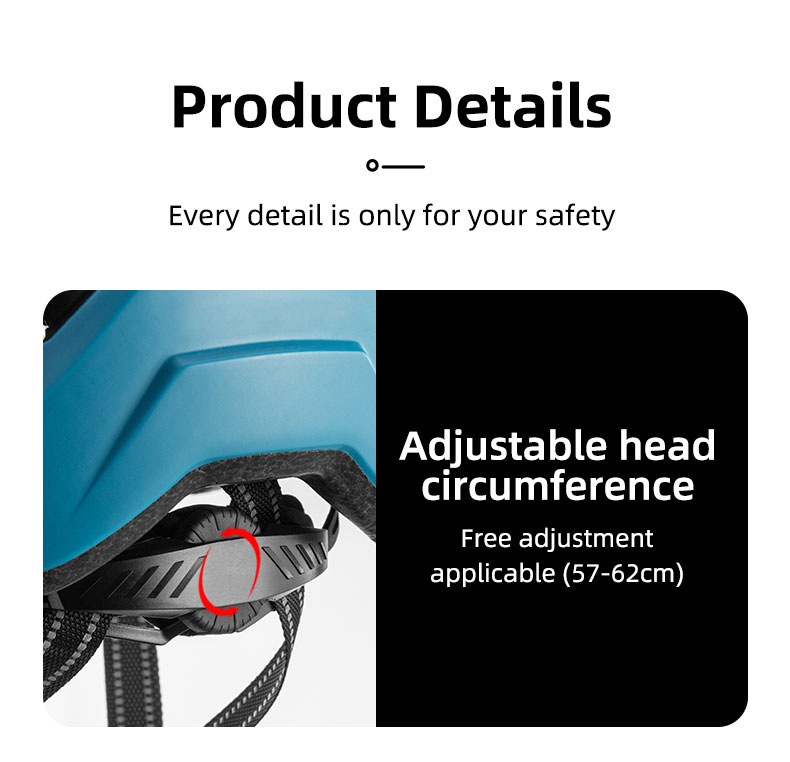 Cycling Helmet LED Light Rechargeable Mountain Road Bike Helmet - Cycling Helmet - 12