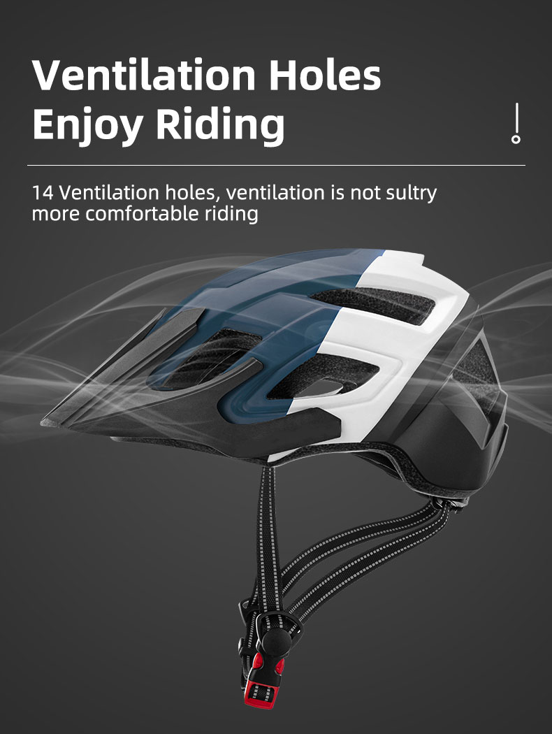 Cycling Helmet LED Light Rechargeable Mountain Road Bike Helmet - Cycling Helmet - 6