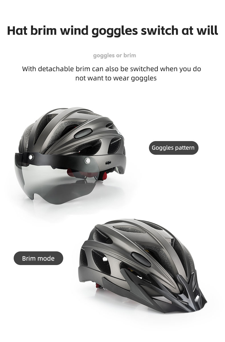 自転車ヘルメット一体成型バイクモーターライディングヘルメット
