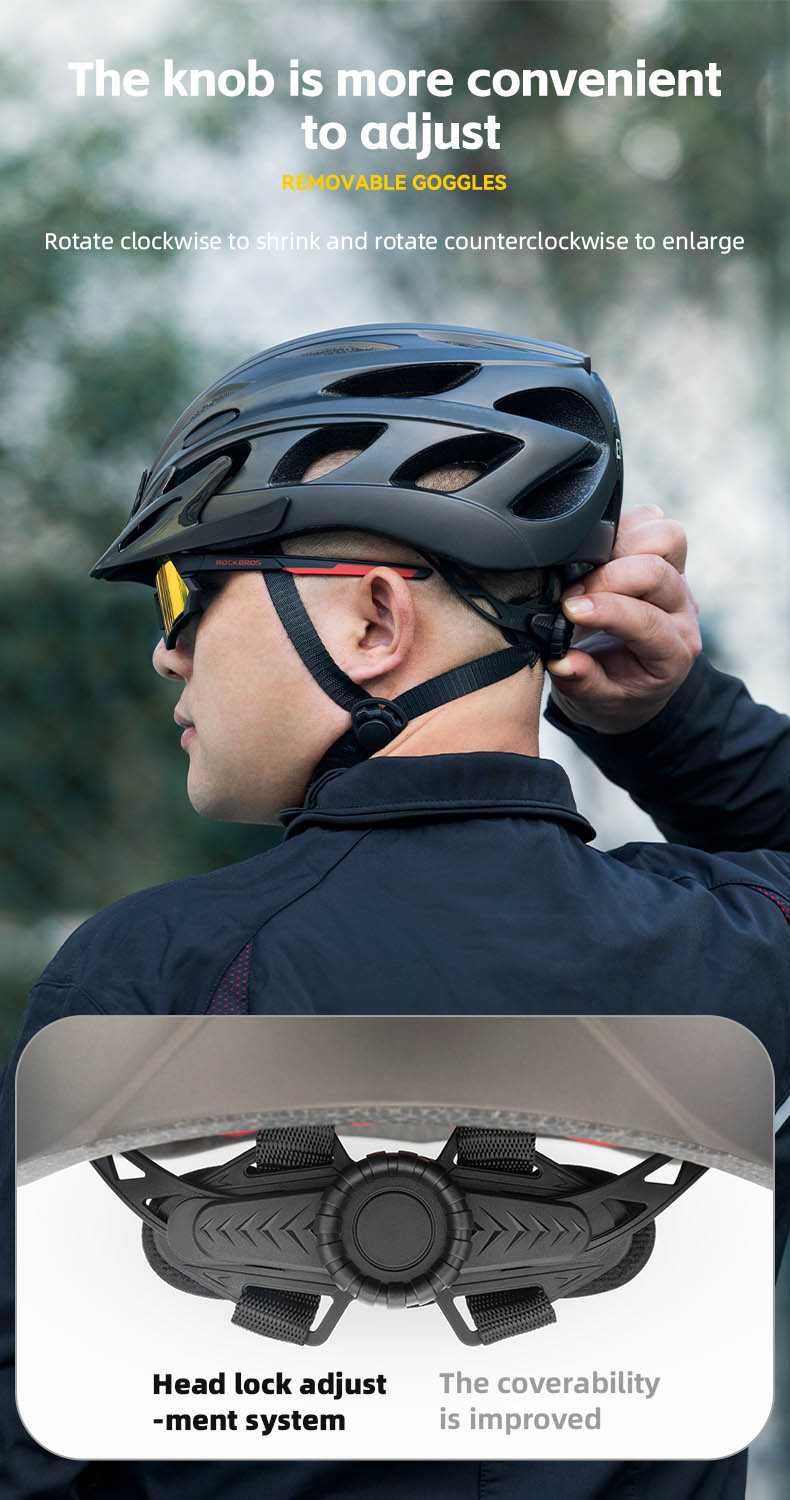 सायकल हेल्मेट इंटिग्रली-मोल्डेड बाइक मोटर रायडिंग हेल्मेट