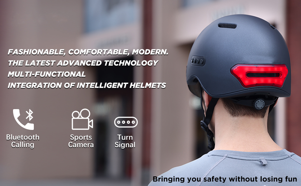 Casque de vélo avec caméra FULL HD - Casque de vélo intelligent