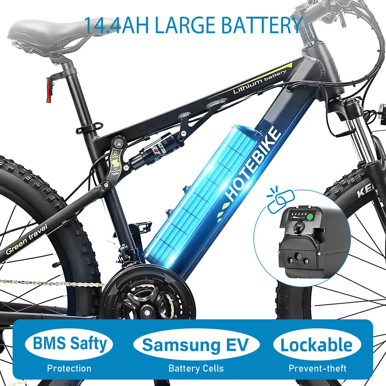 14AH BATTERY EBIKE
