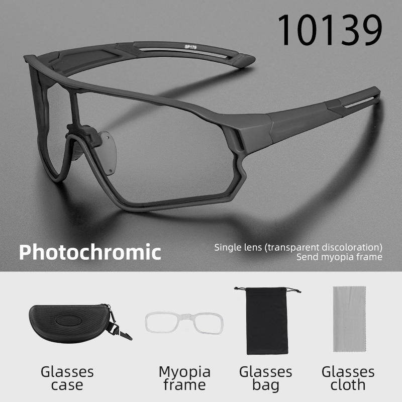 Photochromic UV400 ကာကွယ်သည့် နေကာမျက်မှန်များ လုံခြုံသောမျက်မှန်