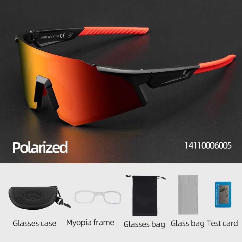 Awọn gilaasi ere idaraya Polarized Adijositabulu Imu Atilẹyin Ajuju Goggle