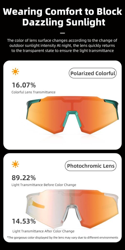 Sports Sunglasses Polarized Adjustable Nose Support Eyewear Goggle - Cycling Glasses - 3