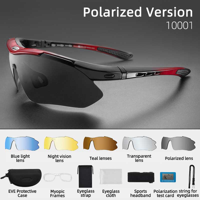 Polarized Cycling Glasses Sports Sunglasses Riding Protection Goggles