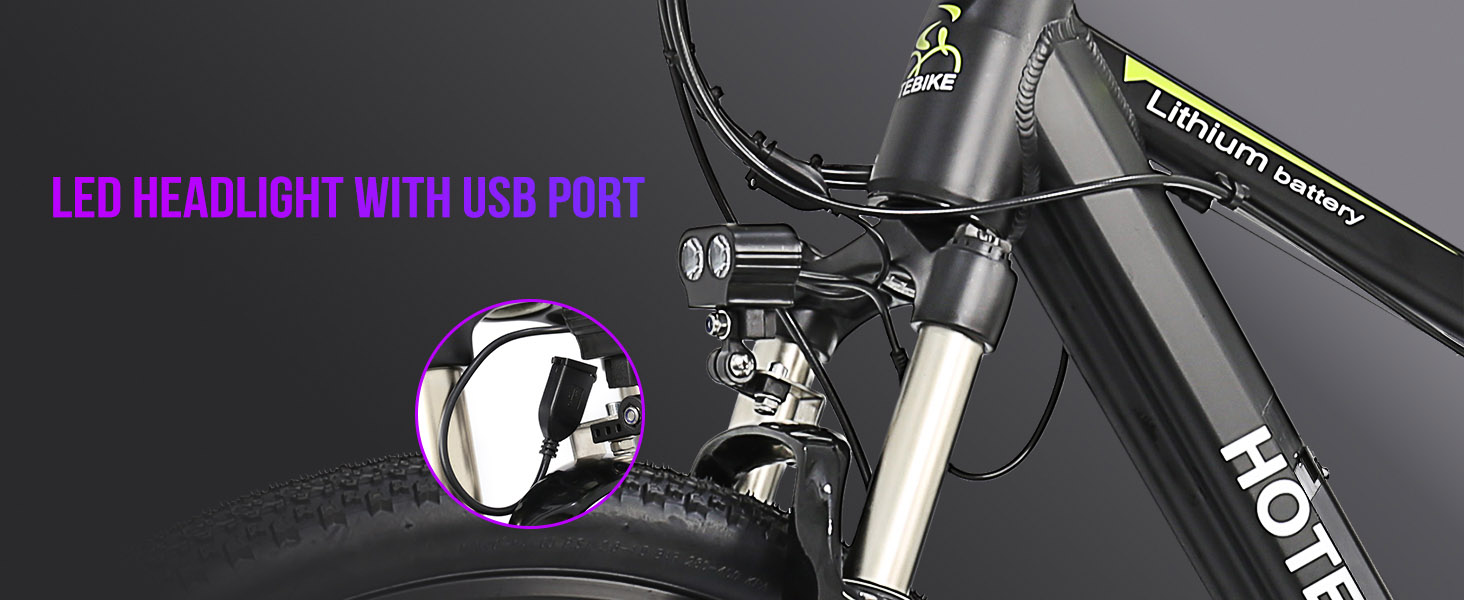 Electric Mountain Bike 27.5 Inch Frame 36V Hidden Battery 350W - City Electric Bike - 10