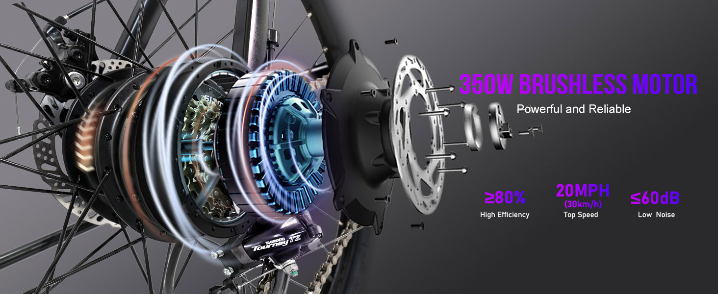 HOTEBIKE Fais Tsheb kauj vab rau cov neeg laus nrog 36V 10AH Tshem Tawm Cov Hluav Taws Xob Hluav Taws Xob, Hluav Taws Xob Roob Tsheb kauj vab 26 "/27.5" Ebike rau Cov Poj Niam, 350W (Peak 500W) Lub Tsheb kauj vab Hluav Taws Xob nrog 21 Ceev Gears