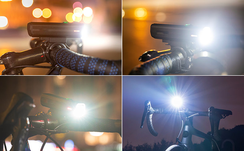 Luci posteriori per bicicletta impermeabili IPX6 1000 lumen USB ricaricabili 5 modalità