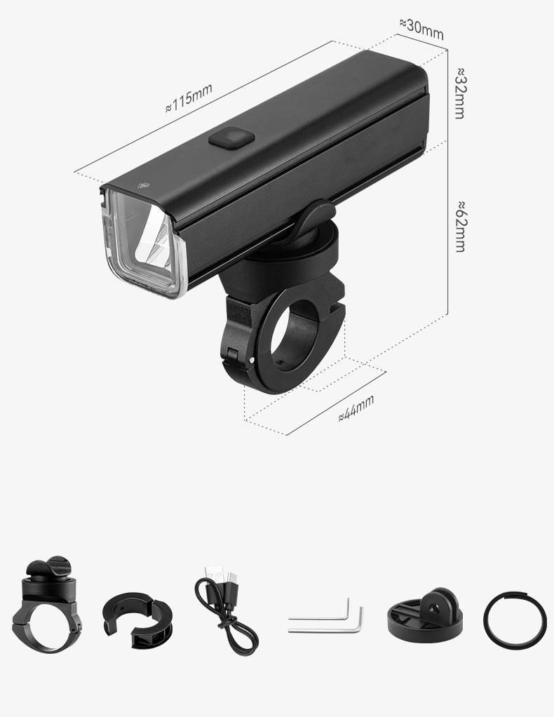 IPX6防水自転車リアライト1000ルーメンUSB充電式5モード