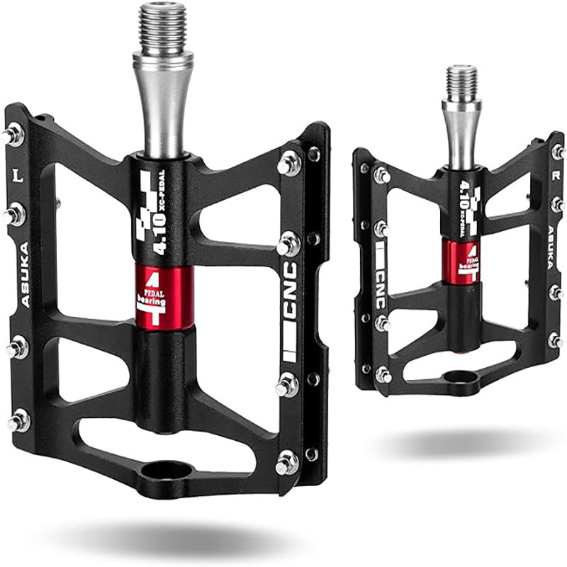 4 Bearings Road Cycling Pedals Pjattaforma Flat Bike Pedals Liga tal-Aluminju