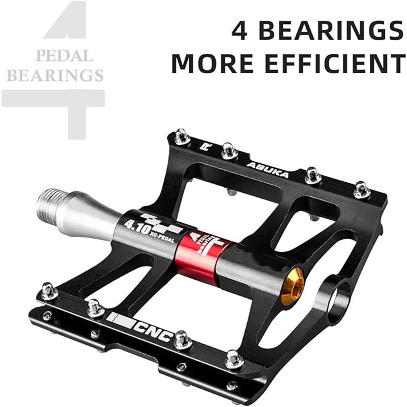 4 Bearings Road Cycling Pedals Pjattaforma Flat Bike Pedals Liga tal-Aluminju